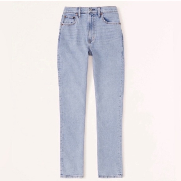 Abercrombie & Fitch. The 90’s straight ultra high rise jean. Curve love. - Picture 1 of 5
